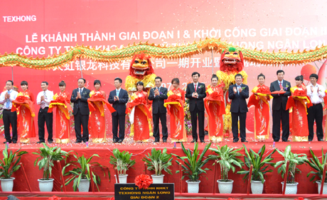 Khánh thành giai đoạn I Dự án nhà máy sản xuất sợi 300 triệu USD tại KCN Hải Yên Viglacera